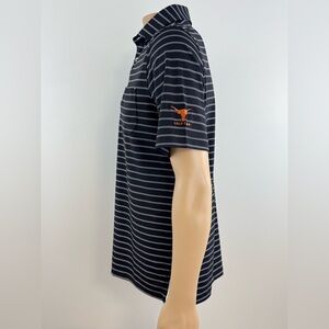 Stitch Texas Longhorns, Casual Short Sleeve Striped, Golf Polo, Men's Size Small